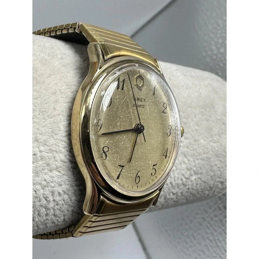 Timex Mens 1985 Q Watch New Battery 34MM 6.5